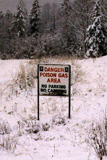poison gas sign