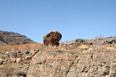 rock looks like a head from the side