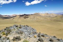 view north from top of Striped Butte 