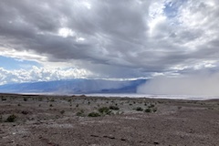 storm blowing into southern Death Valley 