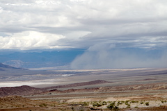 storm blowing to the south from the north end of Death Valley 