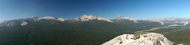 Panorama from the top of Lembert Dome